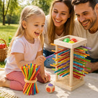 Holzstäbchen-Stapelspiel 3-in-1 – Fähigkeitenaufbau