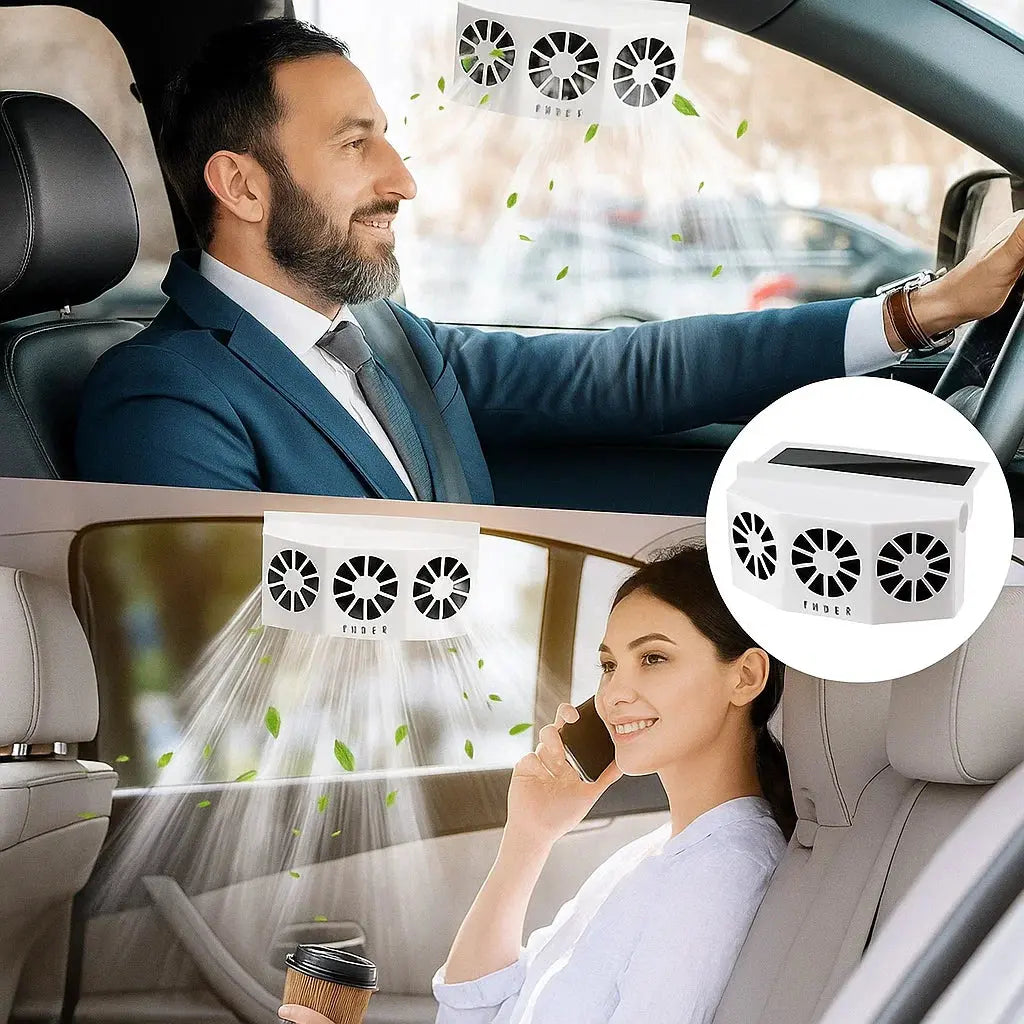 Solarbetriebener tragbarer Auto-Kühlventilator Mivoza Deutschland