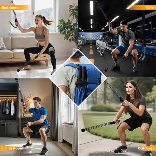 Trainingsseile mit gewichteten Federn – Kompaktes Ganzkörper-Workout