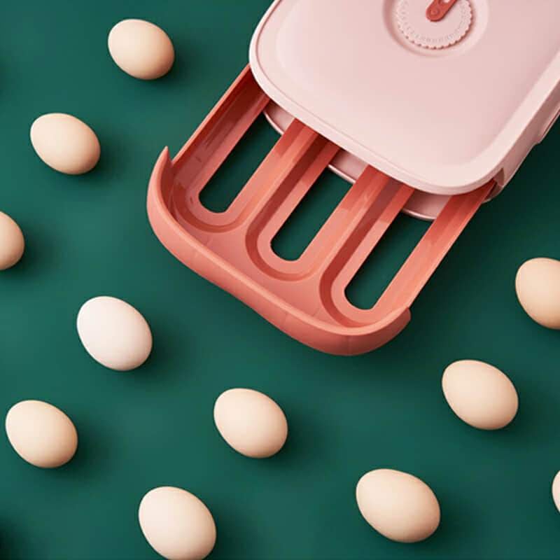 Eier-Aufbewahrungsbox mit Schublade – Platzsparender Organizer mit Anti-Kollisions-Design Mivoza Deutschland