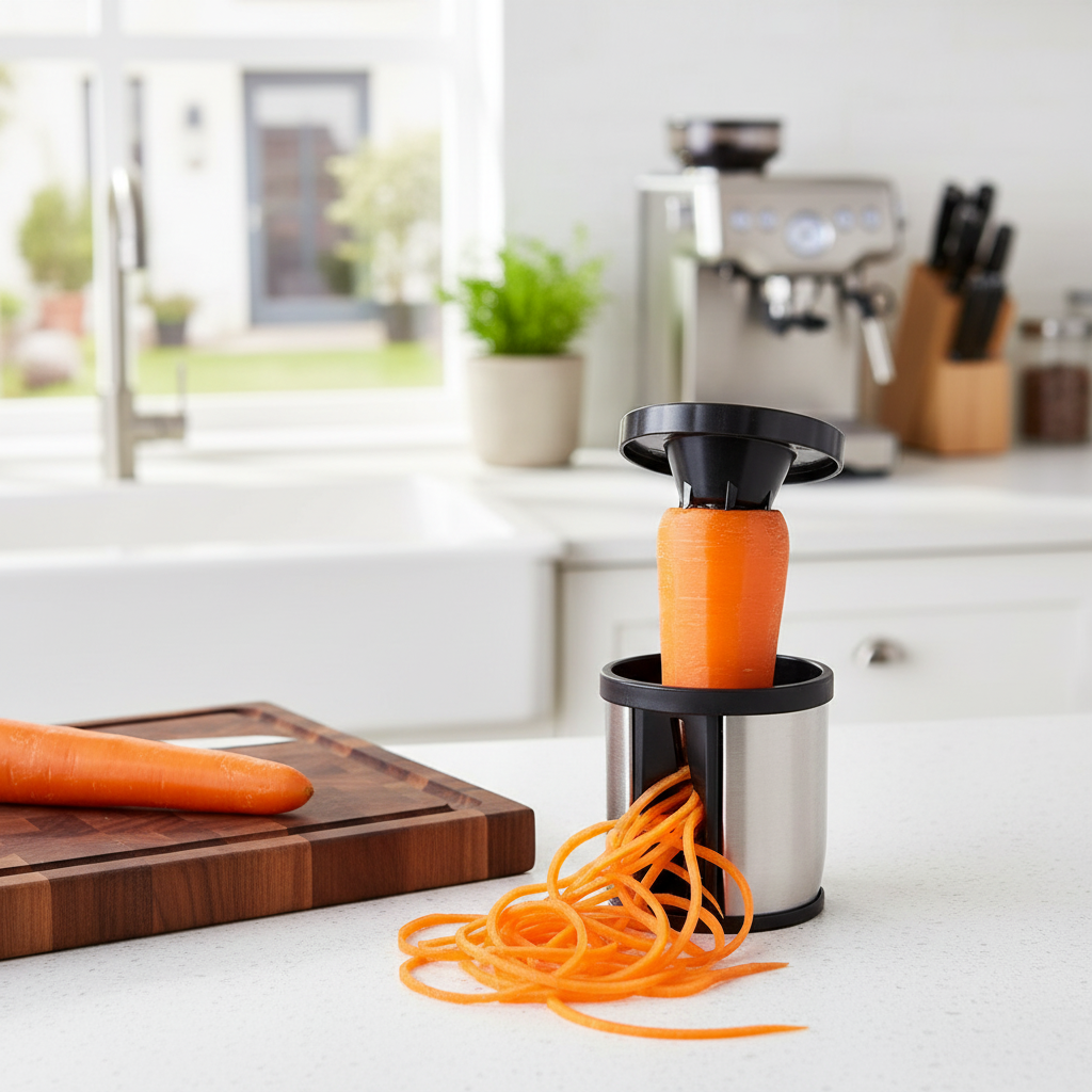 Gemüse-Spiralschneider Edelstahl – Gleichmäßige Nudeln Jedes Mal