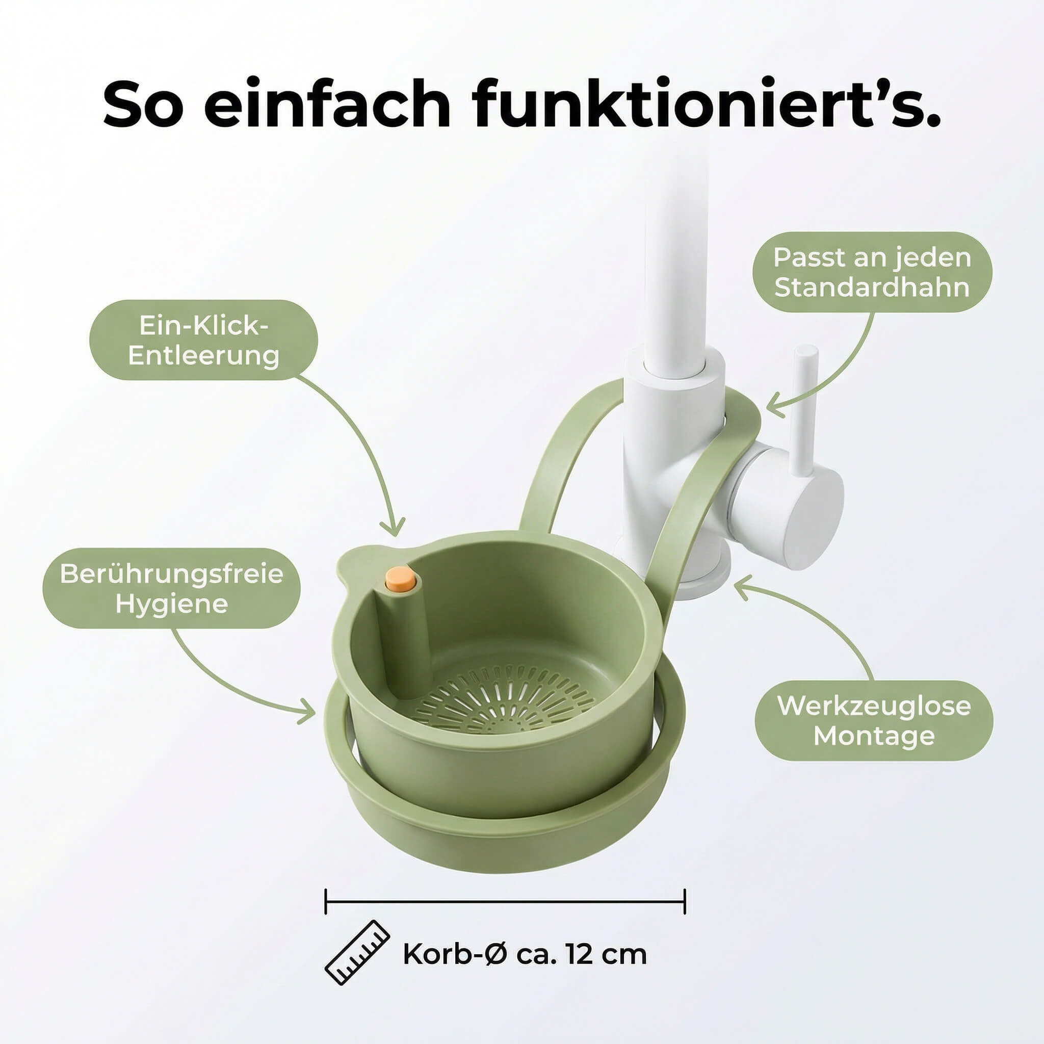 Abtropfkorb zum Aufhängen – Sauberes Abgießen ohne Kleckern