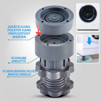 Höhenverstellbare Anti-Vibrationspads für Waschmaschinen – 4er-Set Mivoza Deutschland