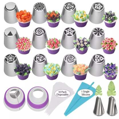 Blumen-Spritzdüsen-Set – Mühelose Tortendekoration Mivoza Deutschland