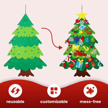 🎄Everized Interactive Felt Christmas Tree for Kids🎄 Mivoza Deutschland