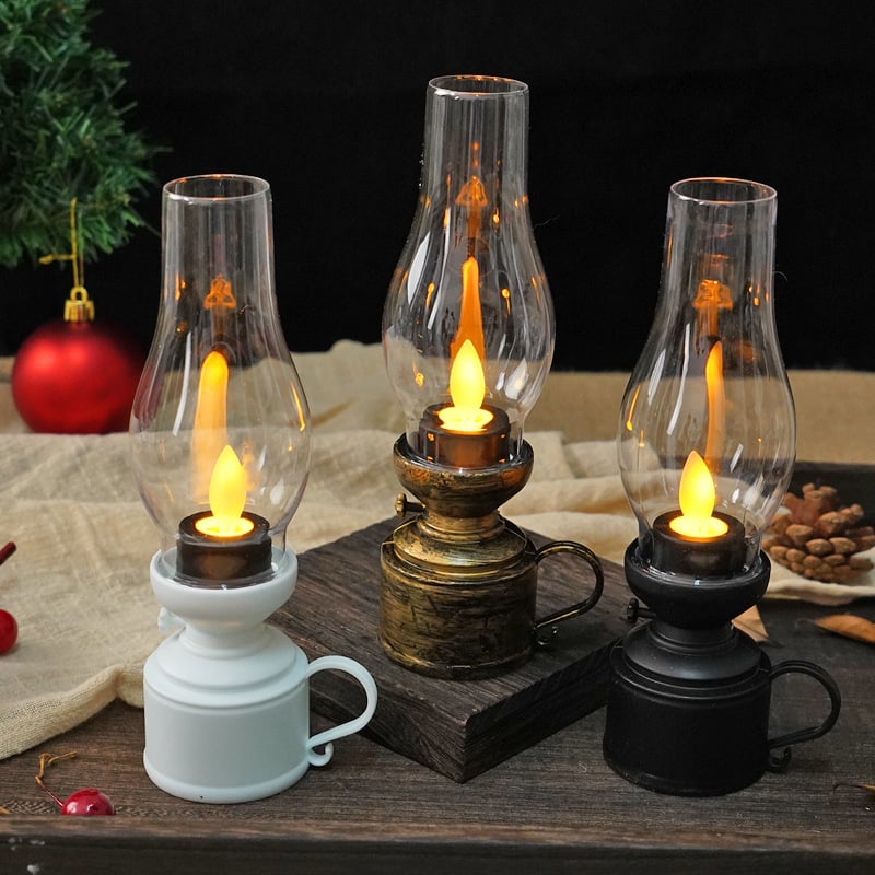 LED Vintage Petroleum-Stil Schwingkerzenlampe