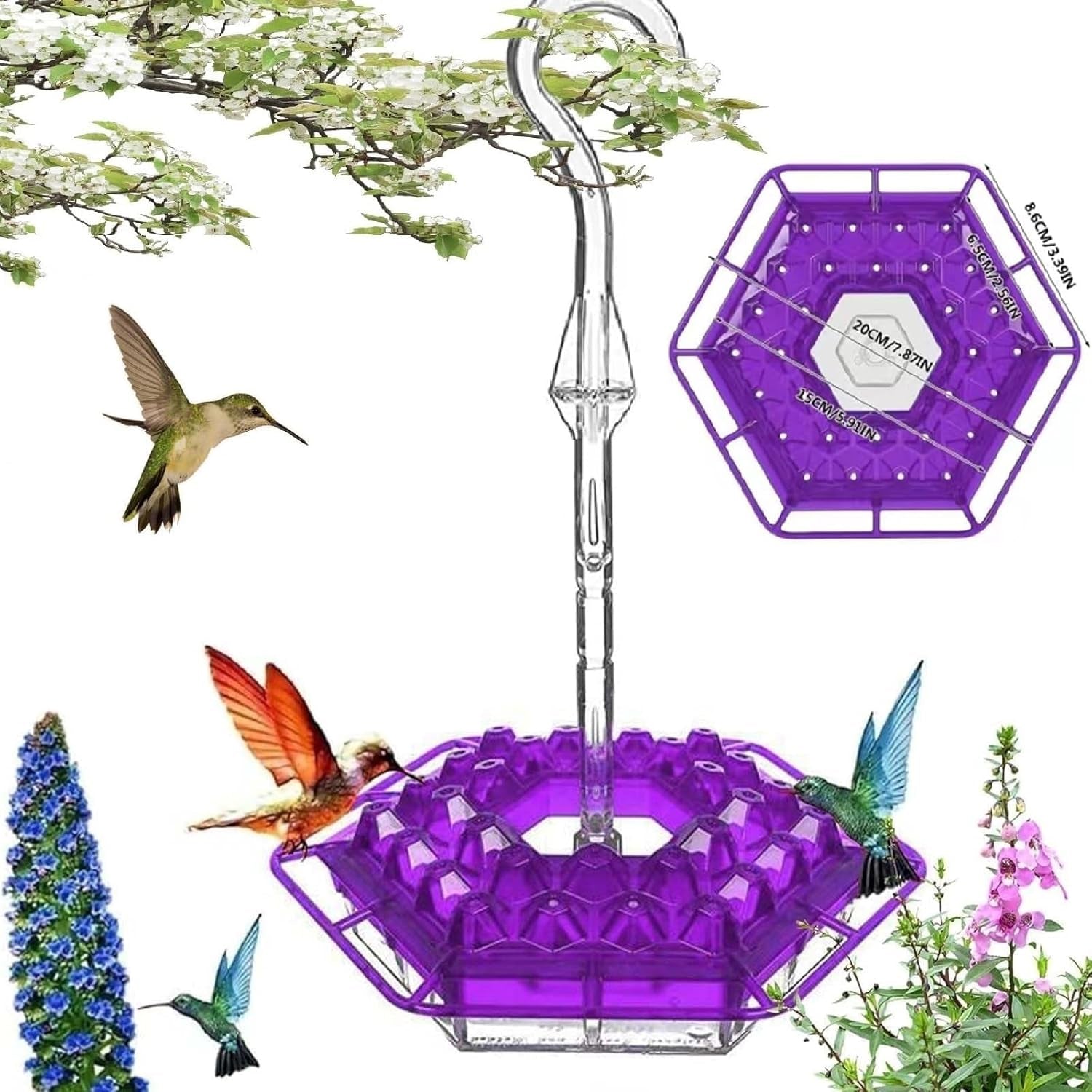 Kolibri-Futterspender zum Aufhängen – Für einen lebendigen Garten voller Farbe und Leben Mivoza Deutschland