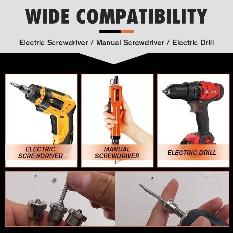 Magnetic Collar Positioning Screwdriver Bits (5PCS/SET) Mivoza Deutschland