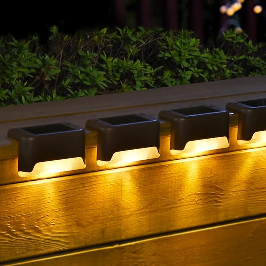 4er-Set Solar-Stufenlichter – Wetterfeste Beleuchtung für sichere Außenbereiche Mivoza Deutschland
