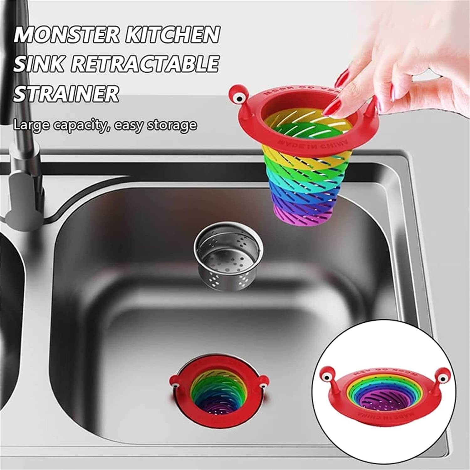 1+1 Gratis | SinkFilter™️ Monster Küchenspülbecken-Sieb