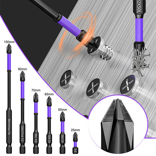 6PCS PH2 Cross Screwdriver Set