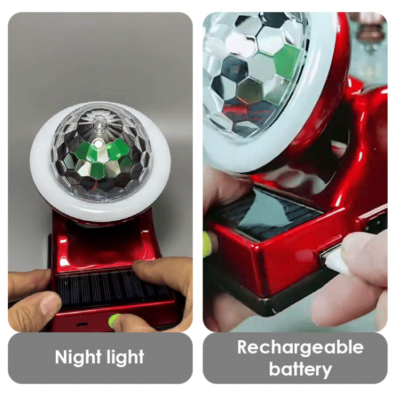 Solarbetriebene Rotierende RGB-Disco-Kugel – Magisches Partylicht Mivoza Deutschland