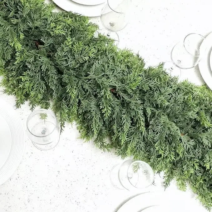 ⛄2025 Christmas Artificial Cypress Leaf Vine Wreath🎄 Mivoza Deutschland