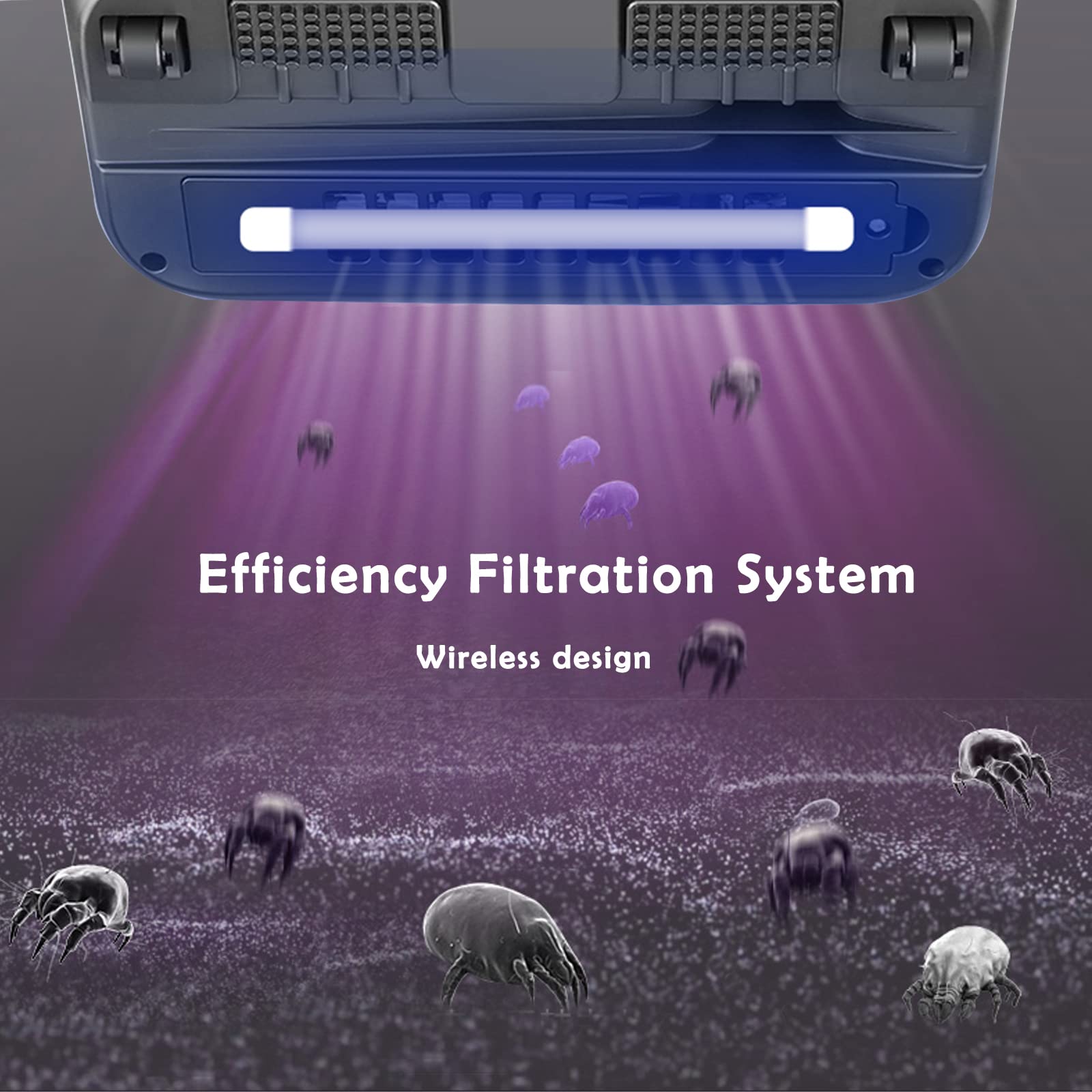 Handstaubsauger für Textilien – Entfernt Milben aus Bett & Sofa