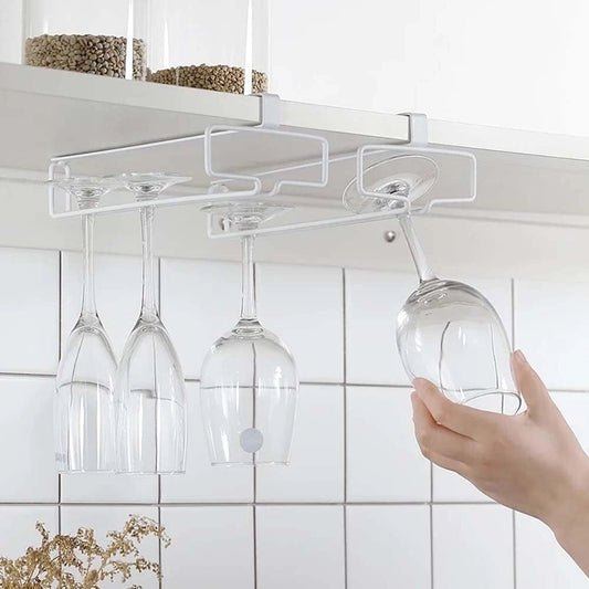 Weinregal zur Unterbau-Montage — Platzsparender Glashalter mit einfacher Installation Mivoza Deutschland