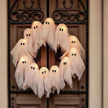 Lit Ghosts Wreath Mivoza Deutschland