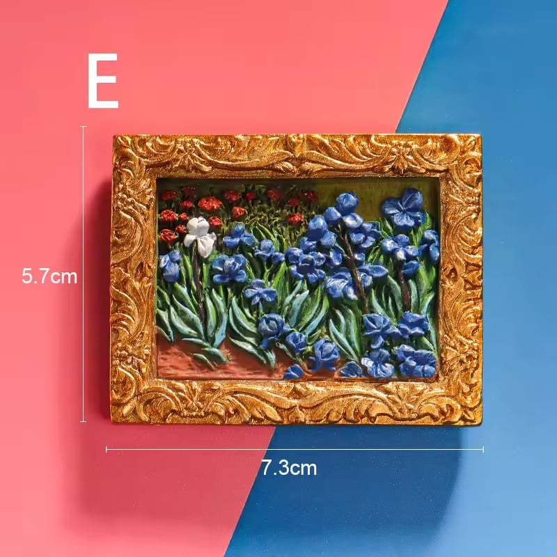 Van Gogh Kühlschrankmagnete mit 3D-Kunstdetails Mivoza Deutschland