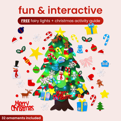 🎄Everized Interactive Felt Christmas Tree for Kids🎄 Mivoza Deutschland
