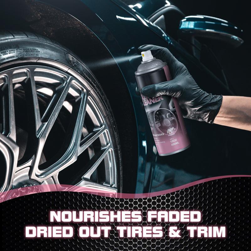 Auto-Innenraum-Politurspray – Trockenes Finish für Kunststoff & Leder