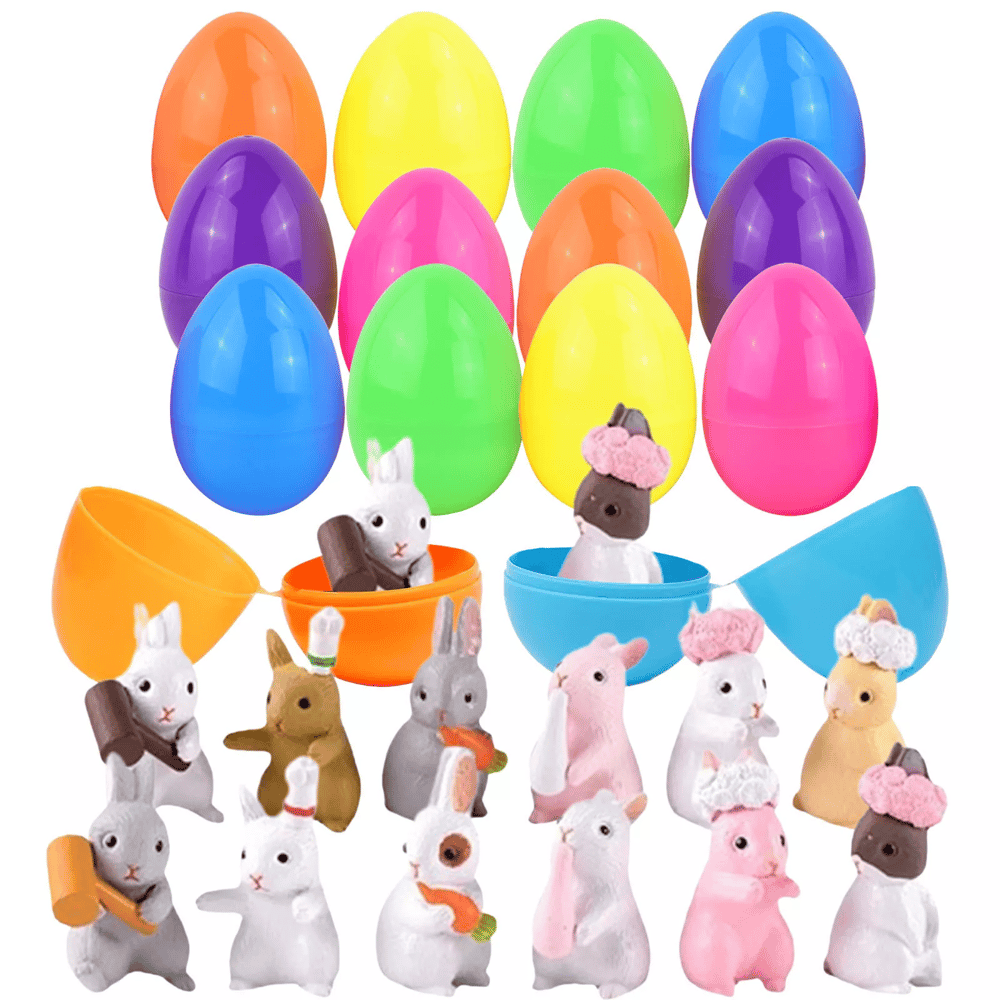Osterhase Stressball – Spaßig, Sicher & Perfekt für die Ostereiersuche (12 Hasen in einem Ei) Mivoza Deutschland