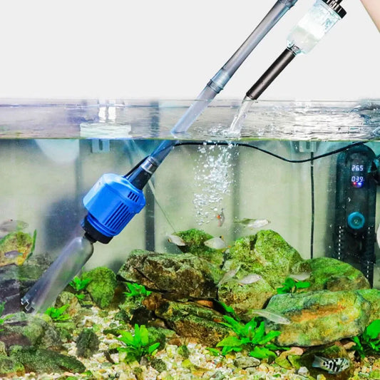 Aquarium Staubsauger elektrisch — Entfernt Schmutz & Futterreste gründlich