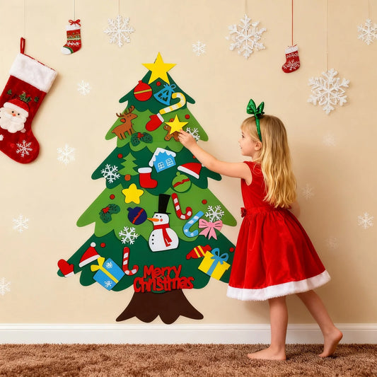 Montessori Weihnachtsbaum aus Filz für Kinder — Lernen, gestalten & Spaß haben Mivoza Deutschland