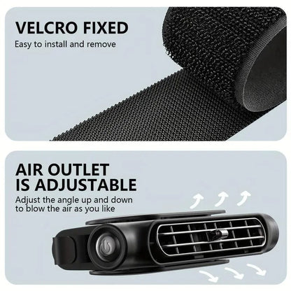 Car Seat Fan USB Plug-in Dual Turbo High Wind Power Car Interior Rear Pillow Car Fan Mivoza Deutschland