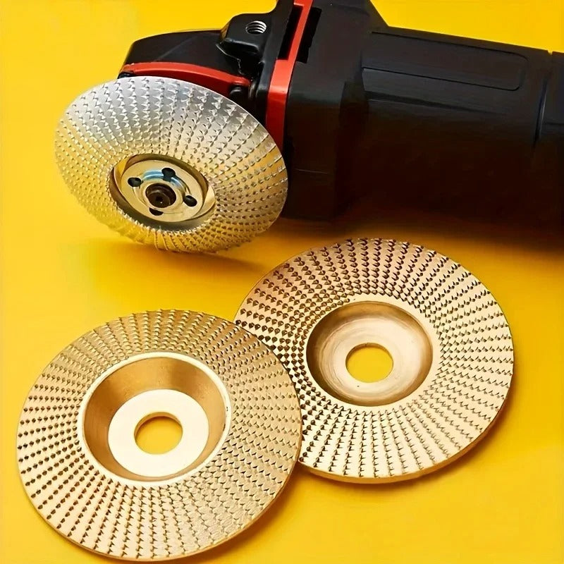 Holzschnitzscheiben-Set für Winkelschleifer – Sauber formen ohne Kraftverlust