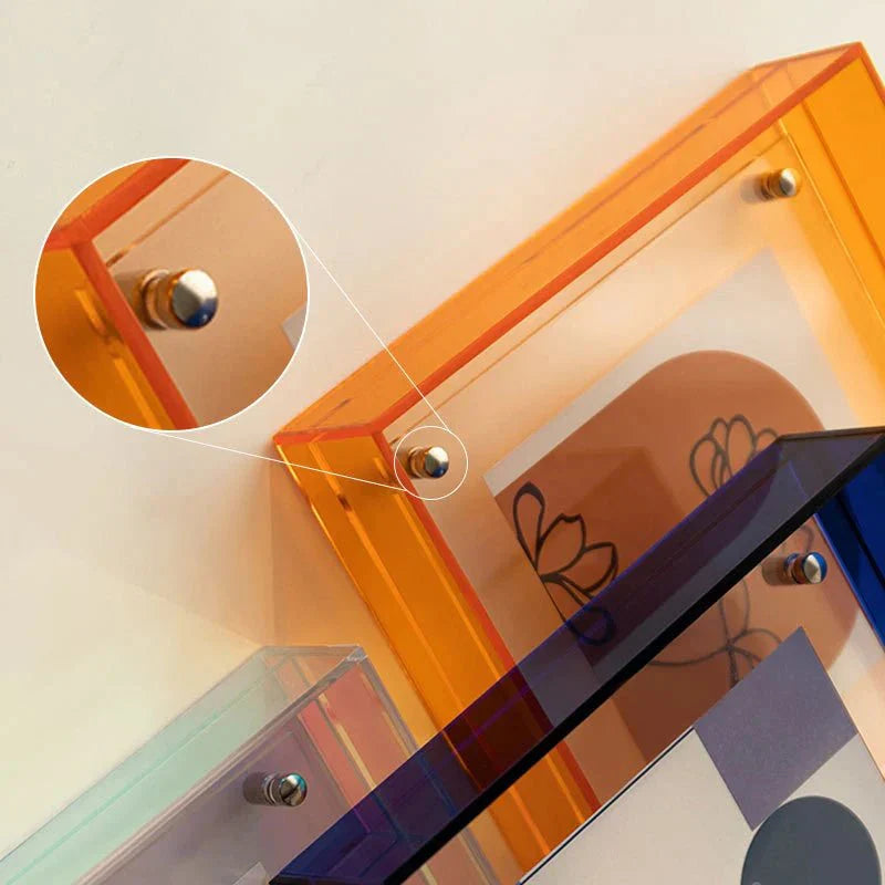 Schwebender Acrylrahmen