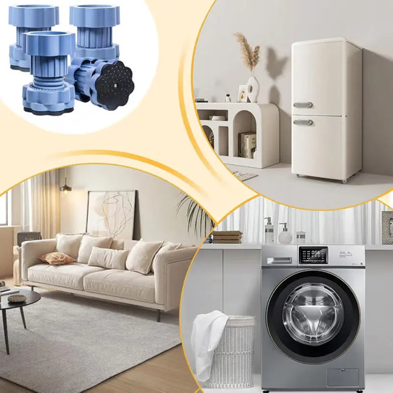 Universal verstellbare Anti-Vibrationsunterlagen für Geräte – Set Mivoza Deutschland