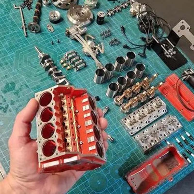 V8-Motor-Modellbausatz – Bauen Sie einen Funktionierenden Benzinmotor