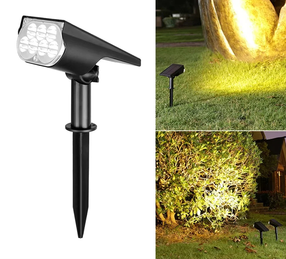 Solar LED-Gartenspots mit Wand- und Erdspießmontage, wetterfest Mivoza Deutschland