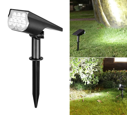 Solar LED-Gartenspots mit Wand- und Erdspießmontage, wetterfest Mivoza Deutschland