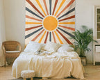 Boho Sonnen-Wandteppich