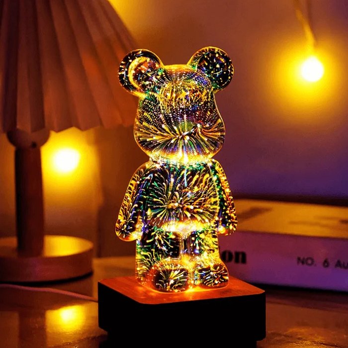 50% Rabatt | BearLamp™️ 3D Glasbär Feuerwerk - Lozenza