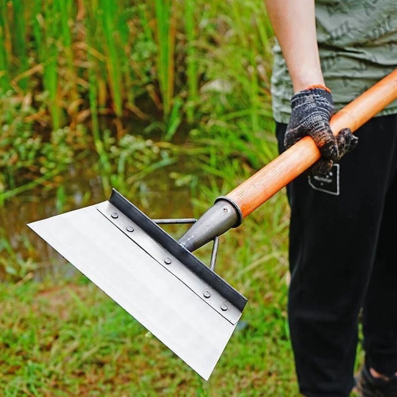 Multifunktionale Gartenreinigungsschaufel aus Stahl