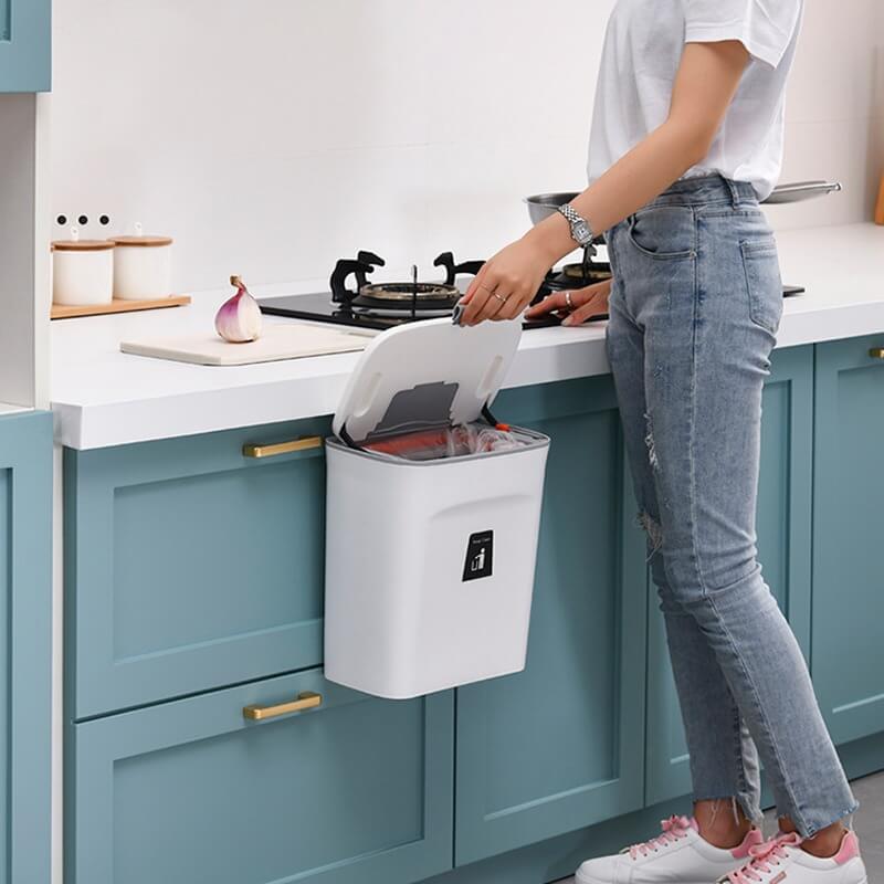 HangBin™️ Hängender Mülleimer - Verhindert Wasseraustritt und Geruch oder Gestank