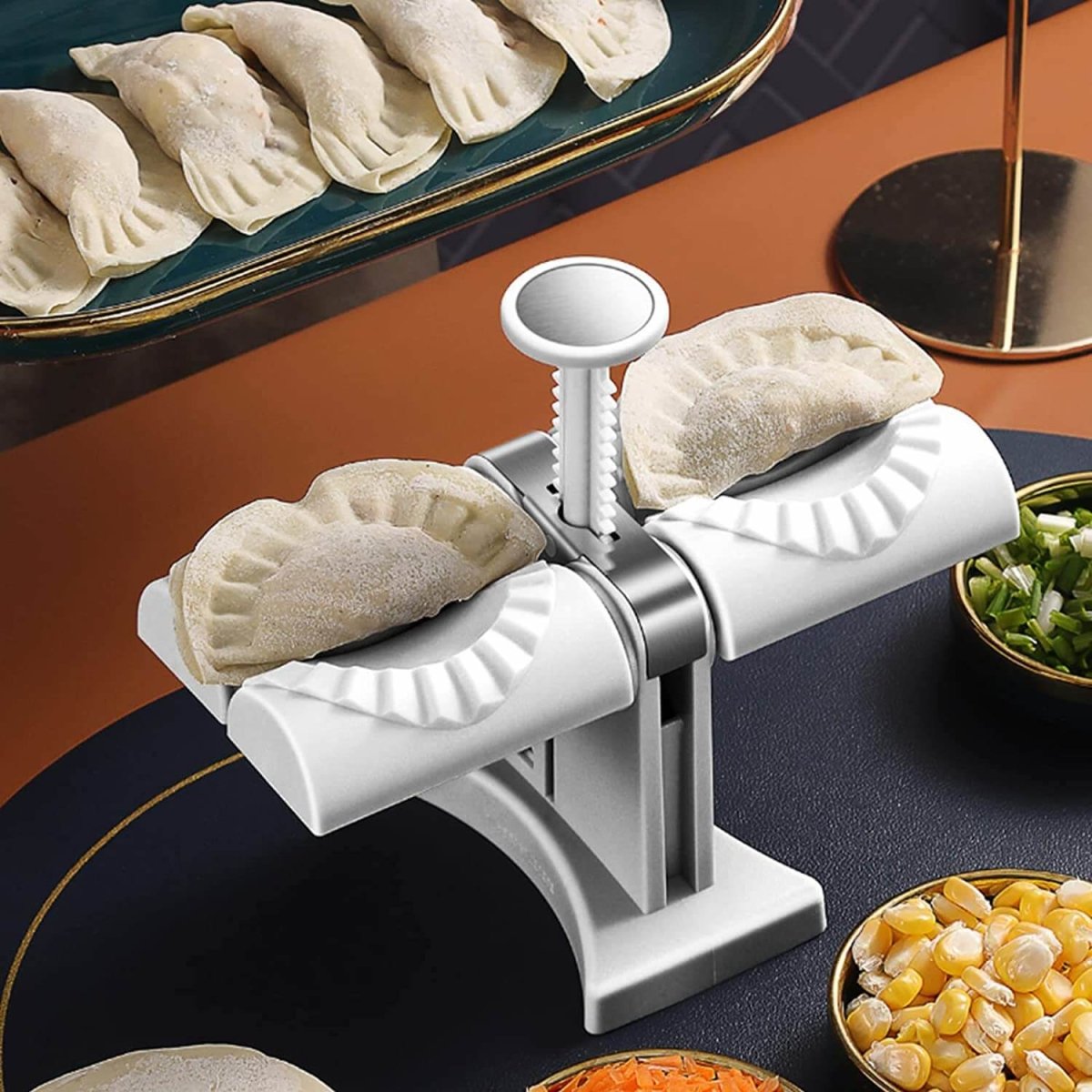 Dumpling Maker™️ | Doppelkopf-Knödelmaschine - Lozenza