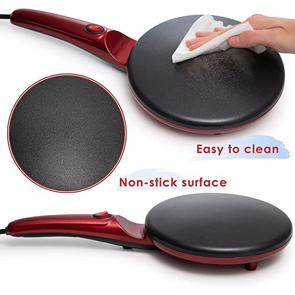 Electric Crepe Maker Pizza Pancake Machine Non-Stick Griddle Baking Pan Cake Machine Kitchen Appliance Cooking Tools 220V - Lozenza